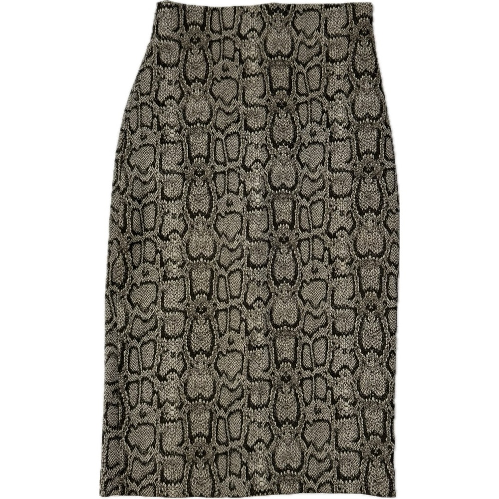 ZARA Snake Print Animal Print Midi Pencil Skirt Sz Small